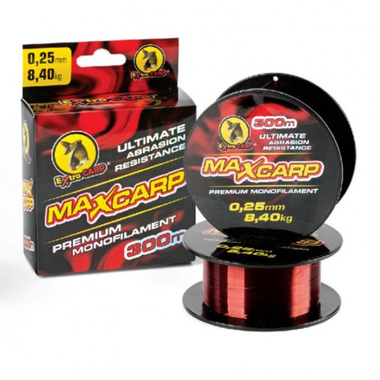 EXC MAX carp premium mono - 0.25mm - 8.4kg - 300m - Koperbruin - Karper Vislijn - Nylon Karper Lijn van Merkloos