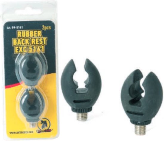 EXC Rubber Back Rest 2pcs - Grip Achtersteun - 2 stuks - Hengelsteun - Rod Rest van Merkloos
