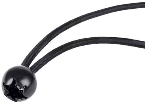 Expanders met Kogel, Zwart 6mm, 25cm