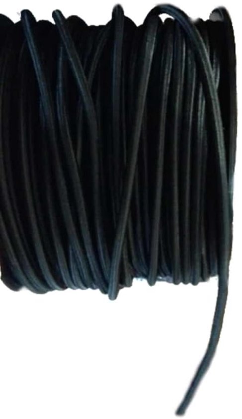 Expanderseil 6 mm zwart 30 meter - Elastisch koord voor zeilen en netten