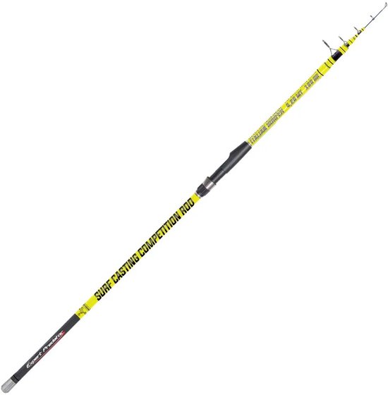 Expert Predator Italian Surfer Telescopische Surfcasting Hengel Geel 4.20 m / 130 g van Merkloos