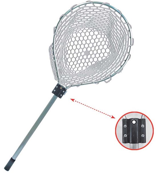Expert Predator Rubber Mesh Veiligheidsnet Zilver 100 cm van Merkloos