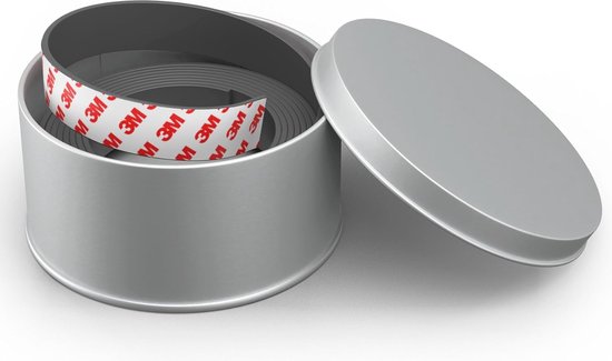 Extra sterke neodymium magneetband met zelfklevende achterkant - 25 mm breed, 1 meter lang voor doe-het-zelf projecten van Merkloos