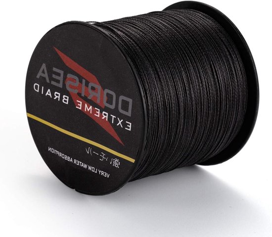 Extreme Braid 100% PE 1000m/1093yards Braided Fishing Line 6-500lbs Test Fishing Wire Fishing String-Wear-resistant Incredible Superline (Black, 20lbs/0.2mm) van Merkloos