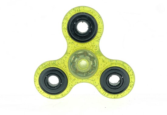 Extreme Spinner Glitter Geel van Stretch Fun