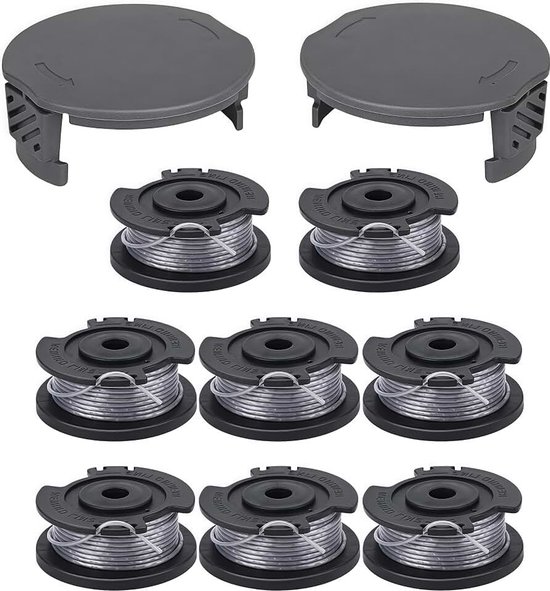 F016800569/F016800385 lengte 4,9 m dikte 1,6 mm voor Bosch accu grastrimmer EasyGrassCut 23/26/18/18-230/18-260/18-26 met F016F05320 spoelafdekking (8 draadspoelen +2 spoelen
