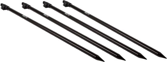 Faith Bankstick - Telescopisch 65cm - set 4 stuks - Karpervissen - Hengelsteun - Zwart