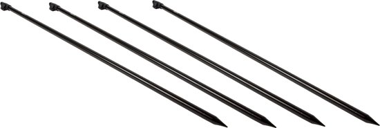 Faith Bankstick - Telescopisch 95cm - set 4 stuks - Karpervissen - Hengelsteun - Zwart van Merkloos