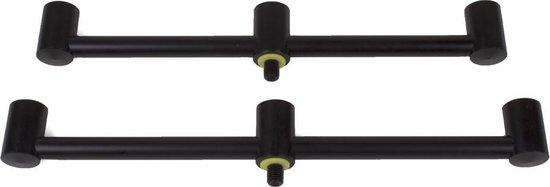 Faith Buzz Bar Set - 3-Rod - Zwart - Buzzerbar - Set van 2 - Hengelsteun voor 3 hengels - Karper - Rodpod