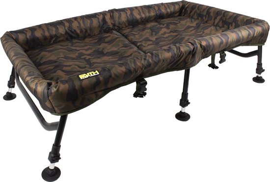 Faith Camou Cradle XXL - Onthaakmat - Verstelbaar Opvouwbaar Aluminium Frame - Carp Cradle - 125x70x32cm van Merkloos