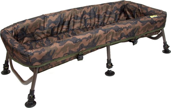 Faith Carp Cradle XL - Carp Cradle - Onthaakmat - Opvouwbaar - Camouflage - Aluminium Frame - 113x51x34cm van Merkloos