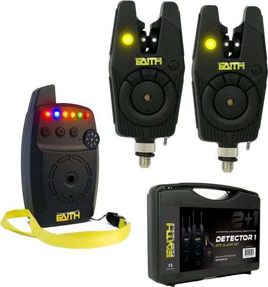 Faith Detector - Beetmelder Set 2+1 - Beetverklikkers - met Opberg Koffer - Karpervissen van Merkloos