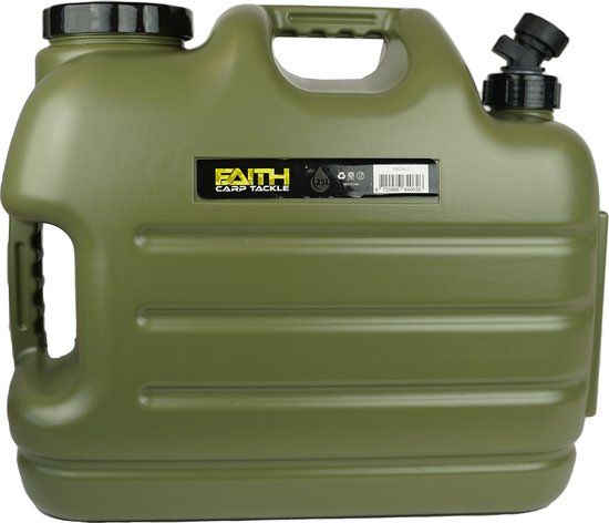 Faith - Jerrycan - 25 Ltr - Watertank - Watercontainer - Watervat - Waterdispenser - Watertap - Met Kraantje - Groen - Noodpakket van Faith
