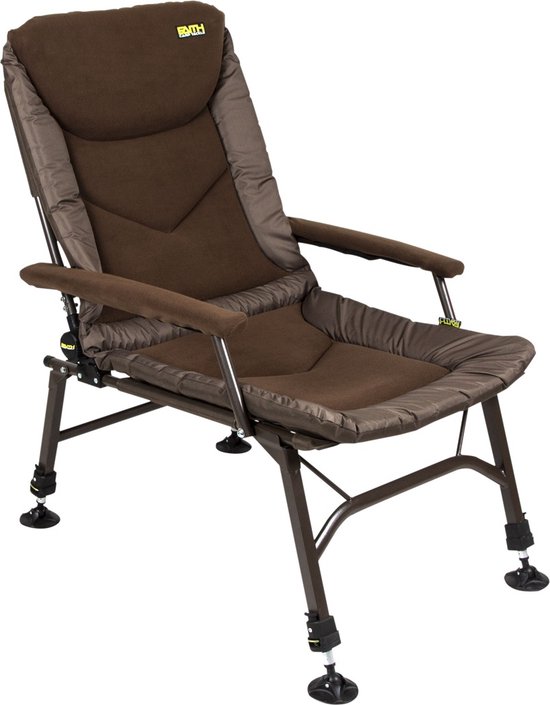 Faith Mistress Chair XL - Karperstoel - Visstoel - Campingstoel - Verstelbaar - Opklapbaar - Met armleuningen - Fleece Zitting - Comfortabel - Stevig - Groen
