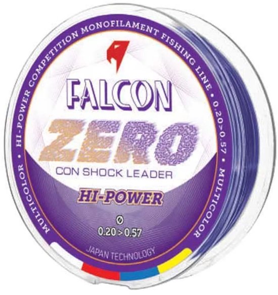 Falcon Zero Taps Toelopende Onderlijn 220 M Transparant 0.180-0.570 mm