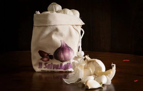 FAVORIET - Knoflook bewaarzak, uitwasbaar, verlengd de houdbaarheid