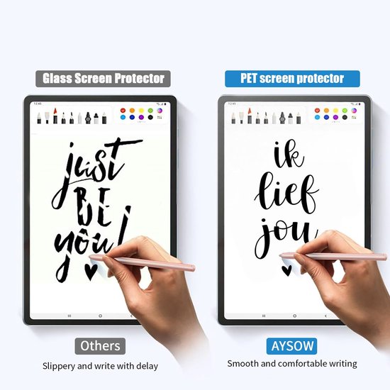 Feel-Schermbeschermers voor Samsung Galaxy Tab A8 2022 10.5 Inch, Matte PET-Papierfolie Voor Tekenen, Schrijven, Anti-Vingerafdruk voor Samsung Galaxy Tab A8 2022 10.5 Inch.