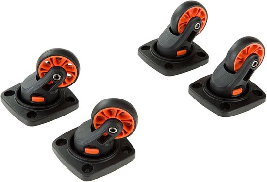 Ferplast Wieltjes Atlas 10-20-30-40 - Hondentransportbox - Zwart 4 stuks van Ferplast