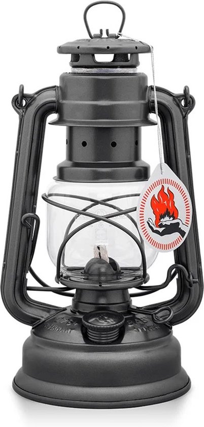 Feuerhand Stormlantaarn Baby special 276 - Sparkling Iron- 13.5x15x26.5cm - Modern van Feuerhand