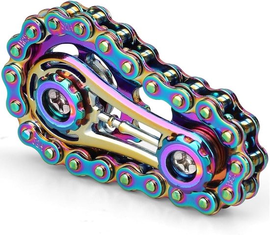 Fidget Chain met Tandwielen, Hand Spinner van Metaal voor Stressverlichting en Concentratie, Sensory Speelgoed voor Kinderen en Volwassenen, Creatief en Aanpasbaar Ontwerp voor Effectieve Ontspanning en Reisgebruik