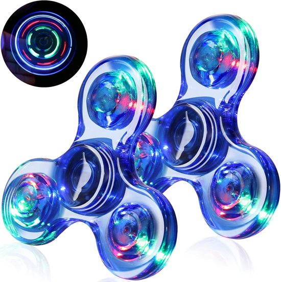 Fidget Spinner - Blauw en Bruin - Stress Verlichting en Focus Speelgoed - Draaibaar Handspinner voor Kinderen en Volwassenen - Antistress Gadget - Relaxatie en Concentratie Trainer - Compact en Draagbaar van Merkloos