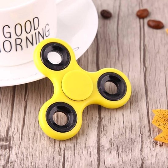 Fidget Spinner / Hand Spinner Color Geel (Prijs per stuk)