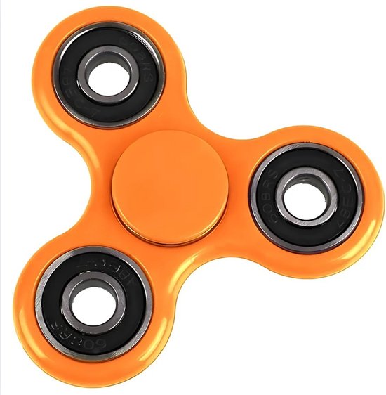 Fidget Spinner Oranje - Langdurige Spin - Stressverlichter voor Kinderen & Volwassenen - Anti Stress Speelgoed - Hand Spinner - Concentratie Speelgoed - Compact Formaat - Kunststof van Merkloos