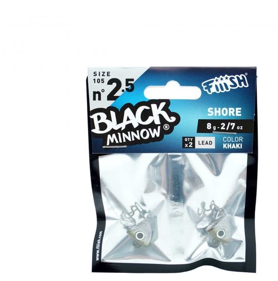 Fiiish Black Minnow 2x 12G Khaki Size 105-N2.5 van Fiiish
