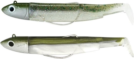 Fiiish Black Minnow Double Combo Off Shore Khaki - Ghost Minnow No. 1 (70) - 6g van Fiiish