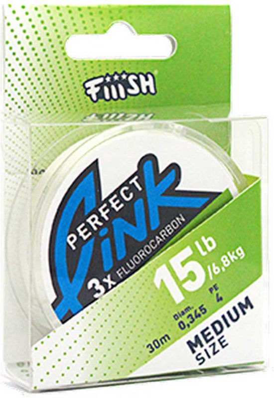 Fiiish Perfect Link 30 M Flurocarbon Transparant 0.415 mm