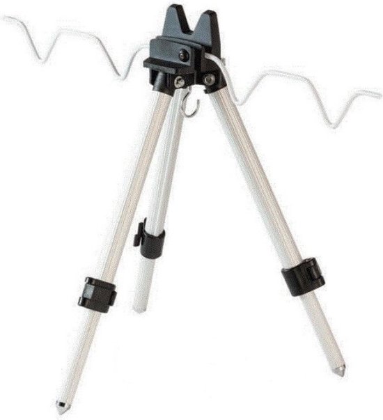 Fil Tripod 210 - Driepoot Hengelsteun - Verstelbaar tot 46cm - Aluminium - Voor maximaal 4 hengels - 3-leg Rodpod van Merkloos