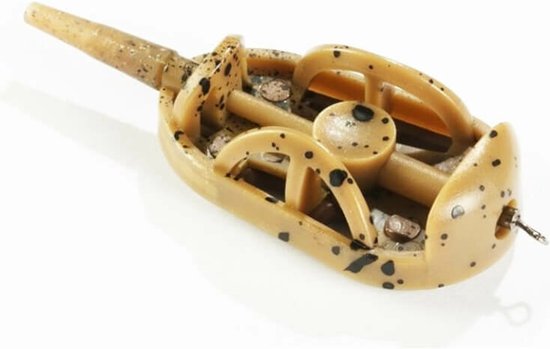 Filex Method Feeder & Swivel - 60g - Inline Method Feeder Voerkorf - Karper Vissen/Witvissen van Merkloos