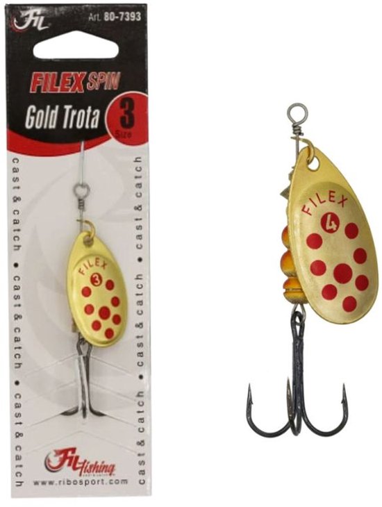Filex Spinner 'Gold Trota' Size 3 - Goud/Rood