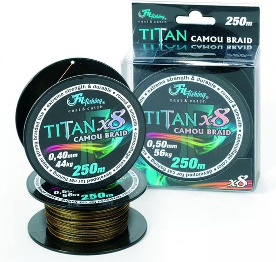 Filfishing Titan Camou Braid 250m  0.50mm van Filfishing