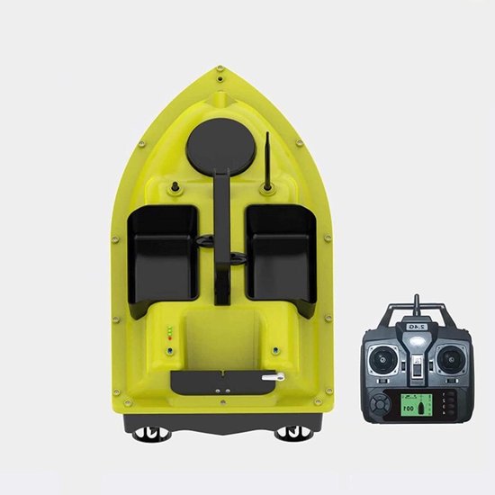 Fish Aas Boat Fish Finder met GPS - 500m draadloze visserij RC Boat Twin Motor Cruise Vissen Lure Bait Boat met LED Night Light voor meren, vissenliefhebbers, vissers