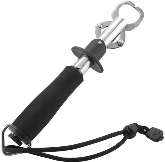 Fish Grabber Gripper 27 cm roestvrij staal EVA voor grote vissen van Merkloos