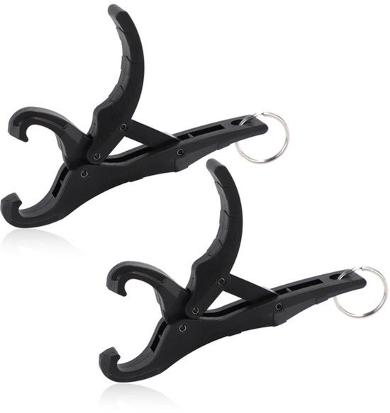 Fish Gripper 2 Stuks - Vislipgrijper - Multifunctionele Grip Tool - ABS/Roestvrij Staal - 12,5 cm - Betrouwbaar Hulpmiddel - Visgrijper