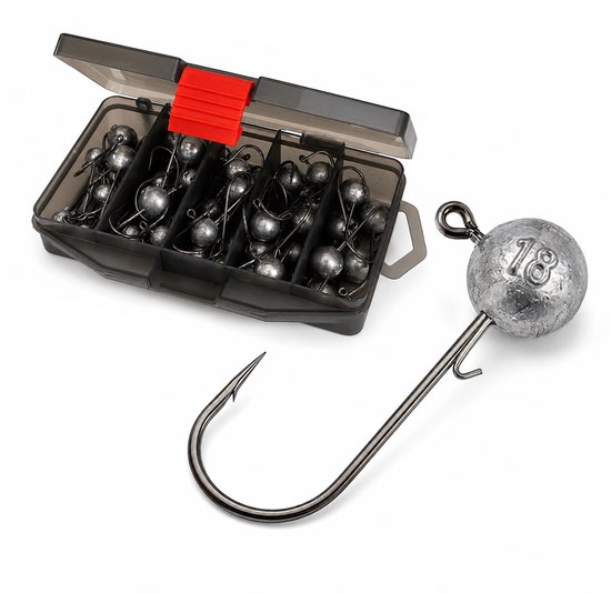 Fish-Xpro Jighead Assortiment - 50 Stuks - 5 tot 18 g - Haakmaat 4/0