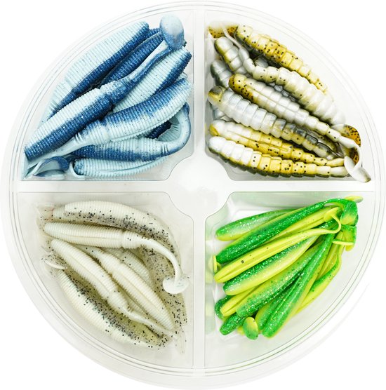 Fish-Xpro Softbait Set - Zeebaars - 7-12cm - Shads - Kunstaas set van Fish-Xpro