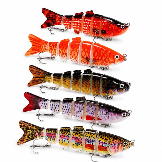 Fish-Xpro Swimbait Set - 5 Stuks - 10 cm - 17 g - Zinkend - Tacklebox