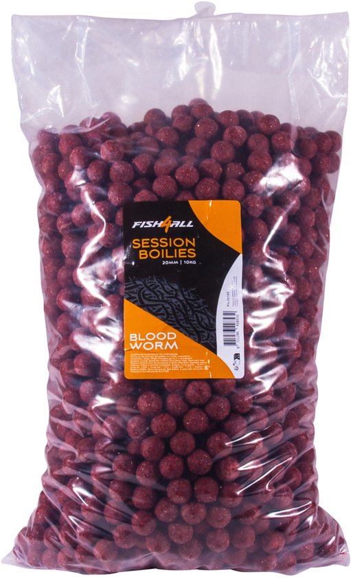 Fish4All Session Boilies Bloodworm 20mm (10kg) - Boilies van Fish4All