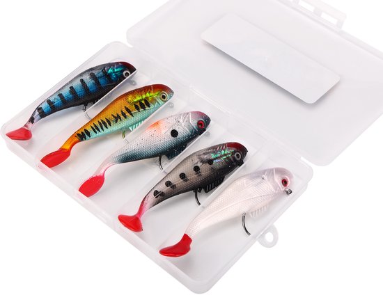 Fish4All Tricker Swimbait Box 11.5cm 26g (5pcs) - Kunstaas set van Merkloos