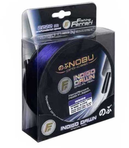 Fishing Ferrari Nobu Pro Cast Indigo Dawn Monofilament 2000 M Transparant 0.140 mm van Merkloos