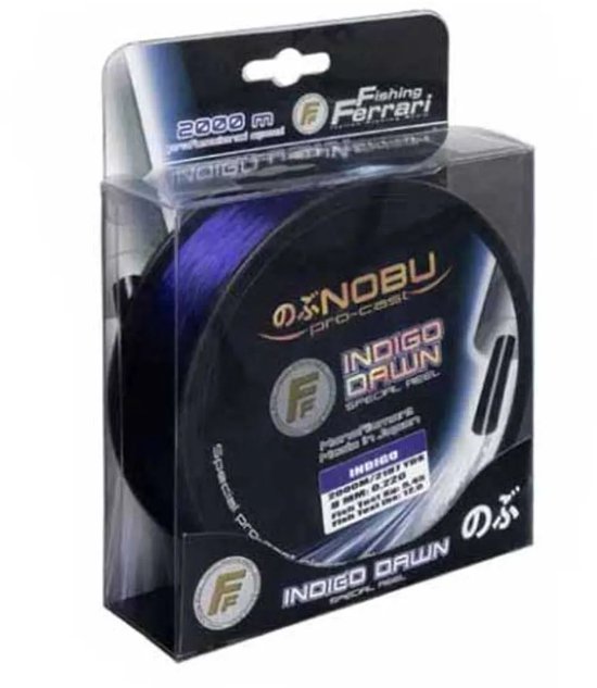 Fishing Ferrari Nobu Pro Cast Indigo Dawn Monofilament 2000 M Transparant 0.160 mm van Merkloos
