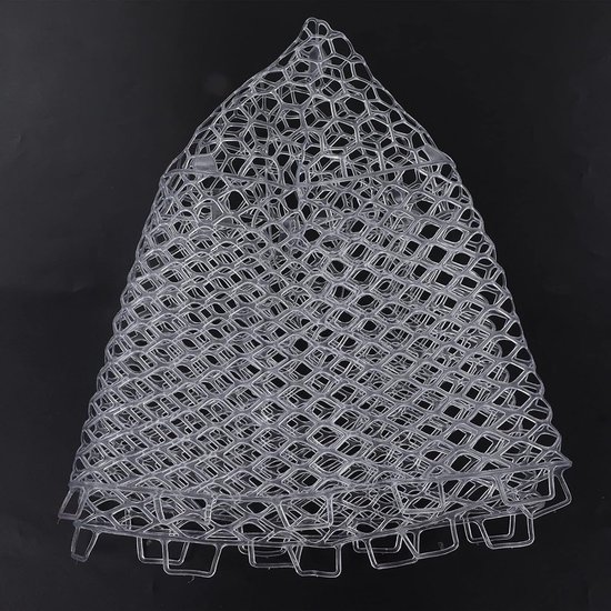 Fishing Net, 15.7x17.7in White Rubber Fishing Landing Net Strong Toughness Foldable Fishing Dip Net Replacement for - ShopVlot