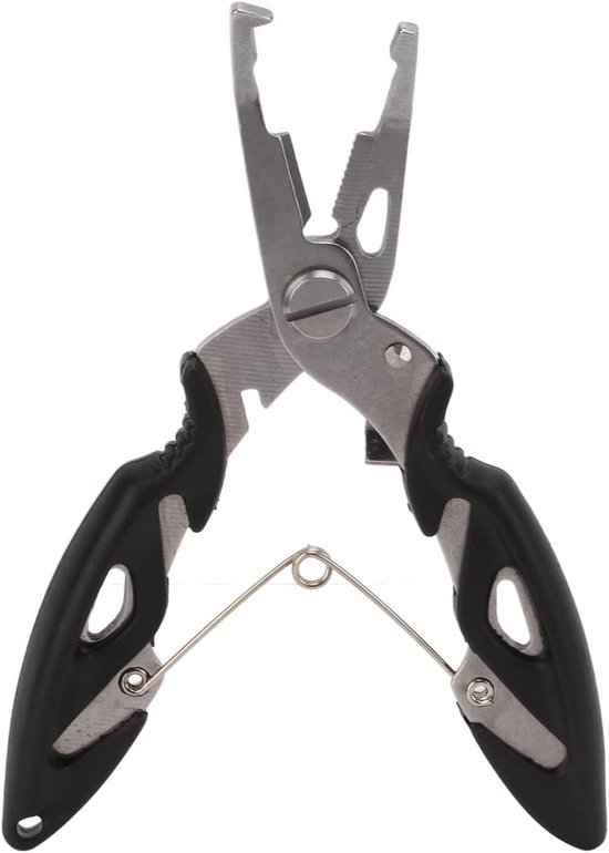 Fishing Tongs, Stainless Steel Fishing Scissors Multifunctional Fishing Line Cutter Hook Removers Sturdy Lip Grabber Coating Fishing Accessories Storage Fishing Gifts for Men