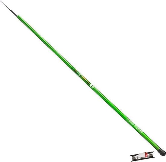 Fladen Clipper Limegreen Pole W Float Kit Vaste Hengel 4m - Vaste Hengel van Merkloos