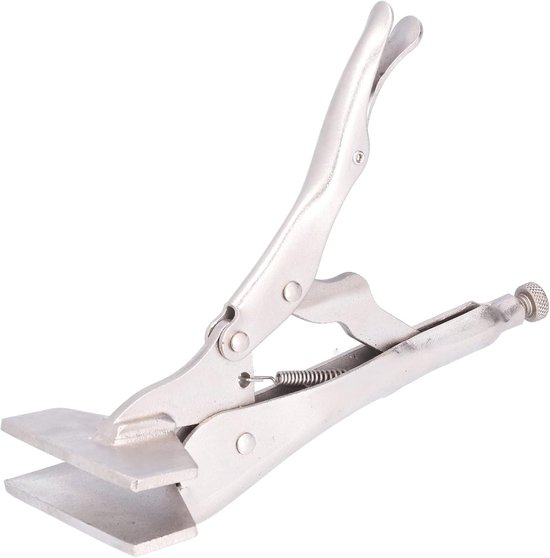 Flat Grip Pliers, Steel Handle Adjustable Head Vice, Clamp Welding Parts Connection Labor Saving Lever Flat Grip - ShopVlot