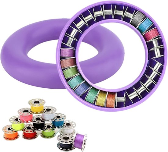 Flexibele siliconen spoelhouder ring voor naaien, borduren en handwerken - Accessoire voor hobbyisten en creatievelingen