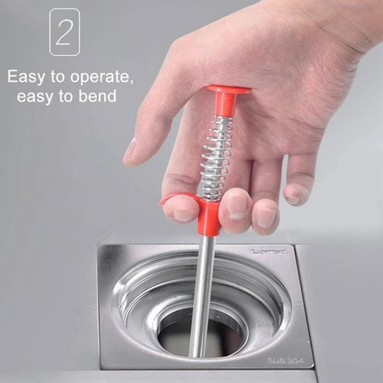 Flexible Gripper Pickup Reacher Tool, Plug Unblocker Hair Tool, Sewer Cleaning Hook Catcher with 4 Claws, Drain - ShopVlot